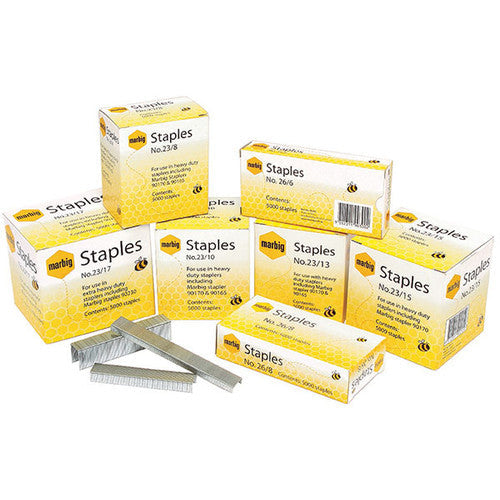 Marbig Staples Heavy Duty No 23/10 Box of 5000 for 90165 90170