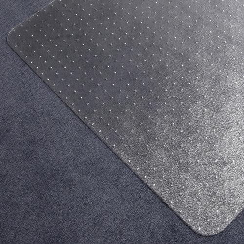Marbig Tuffmat Polycarbonate Chairmat Carpet Large Rectangle 120 x 150cm Clear