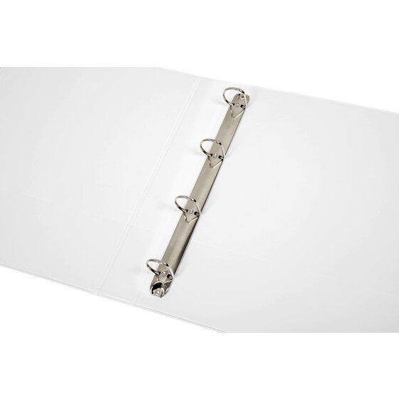 Marbig Clearview Insert Binder 25mm 4D A4 White Carton of 20