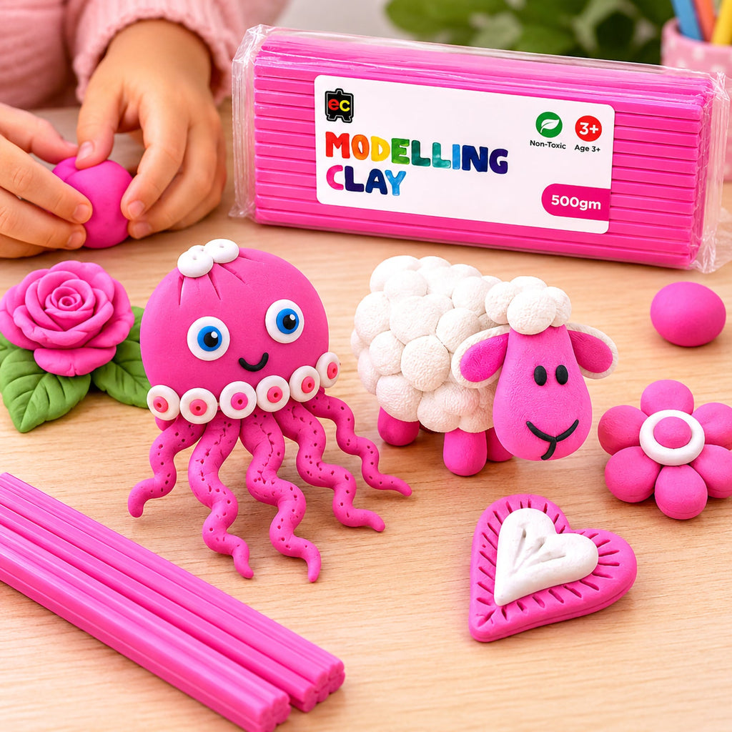 Modelling Clay 500g Pink