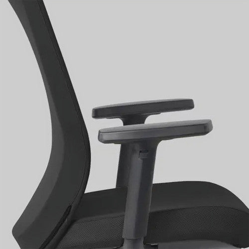 Mondo Gene Chair Mesh Back with Arms Black
