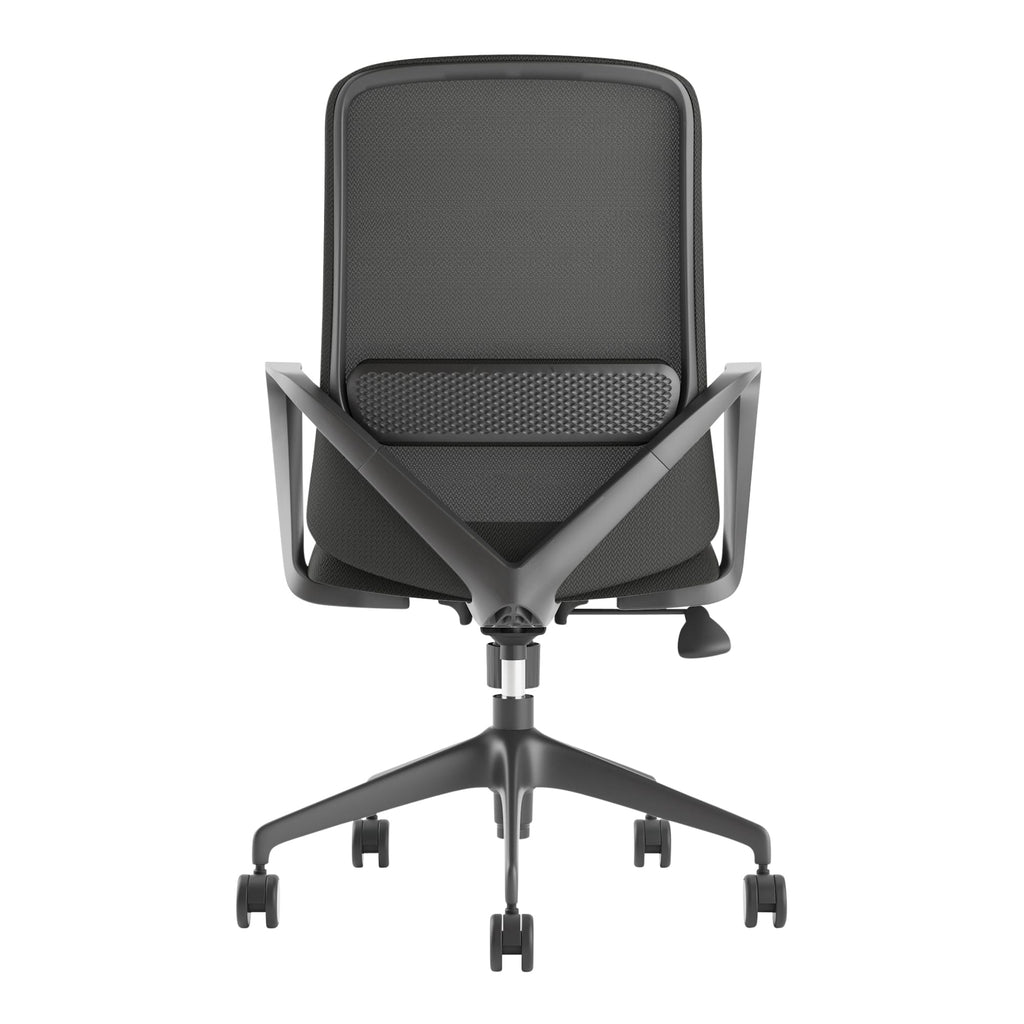 Mondo Mistral Chair Mesh Back with Arms Black