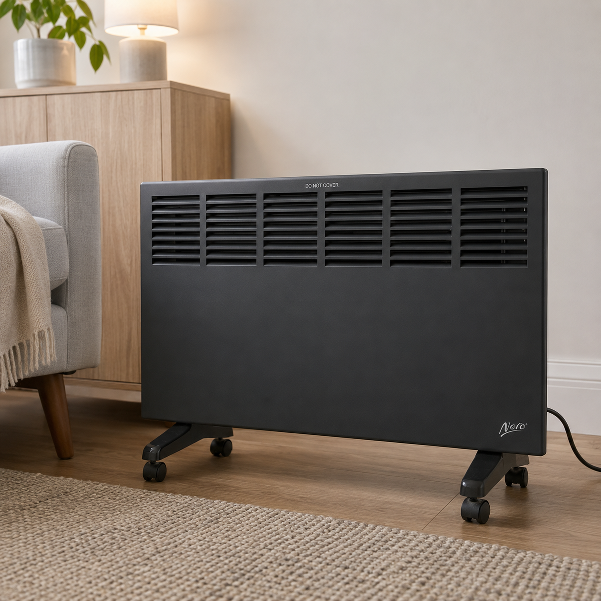 Nero Edge Convector Heater Black 2000W