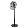 Nero Quiet Pedestal Fan 40cm Black