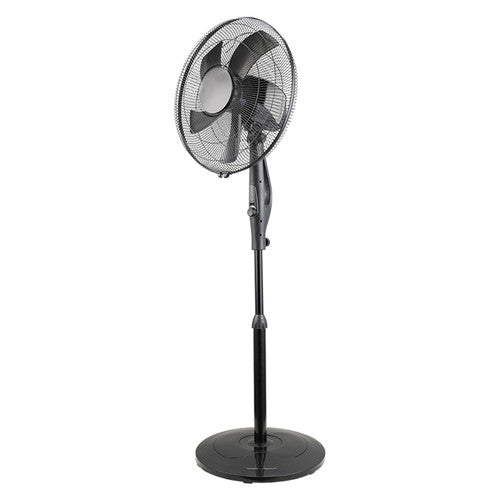 Nero Quiet Pedestal Fan 40cm Black