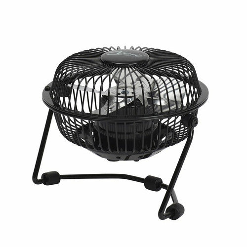 Nero USB Mini Desk Fan 10cm Black