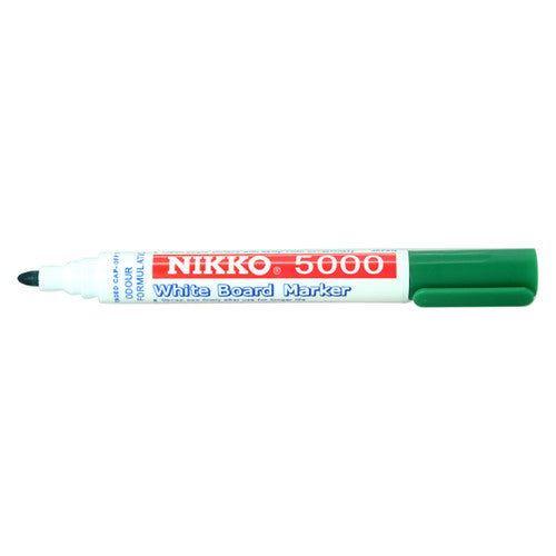 Nikko 5000 Dry Erase Whiteboard Marker Green Box of 12