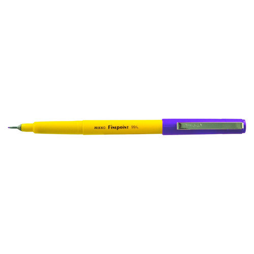 Nikko Finepoint 99-L Pen 0.4mm Purple Box of 12