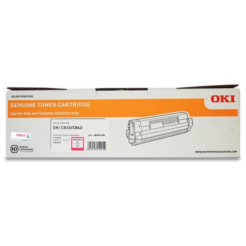 OKI C833N Toner Cartridge 10000 Pages Magenta