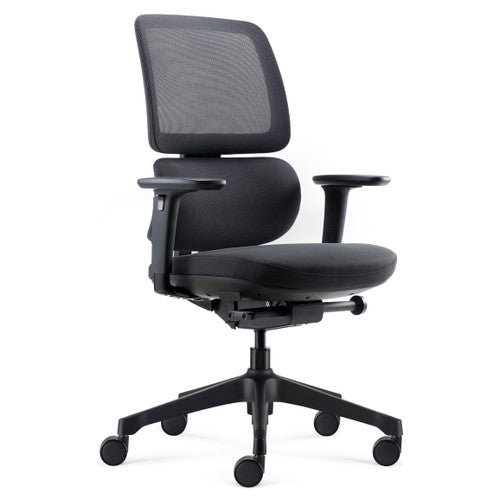 Rapidline Orca Heavy Duty High Mesh Back Executive Chair Black Fabric