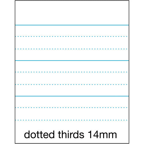 Olympic Exercise Book A4 64 Pages 14mm Dotted Thirds Ruled Pack of 20