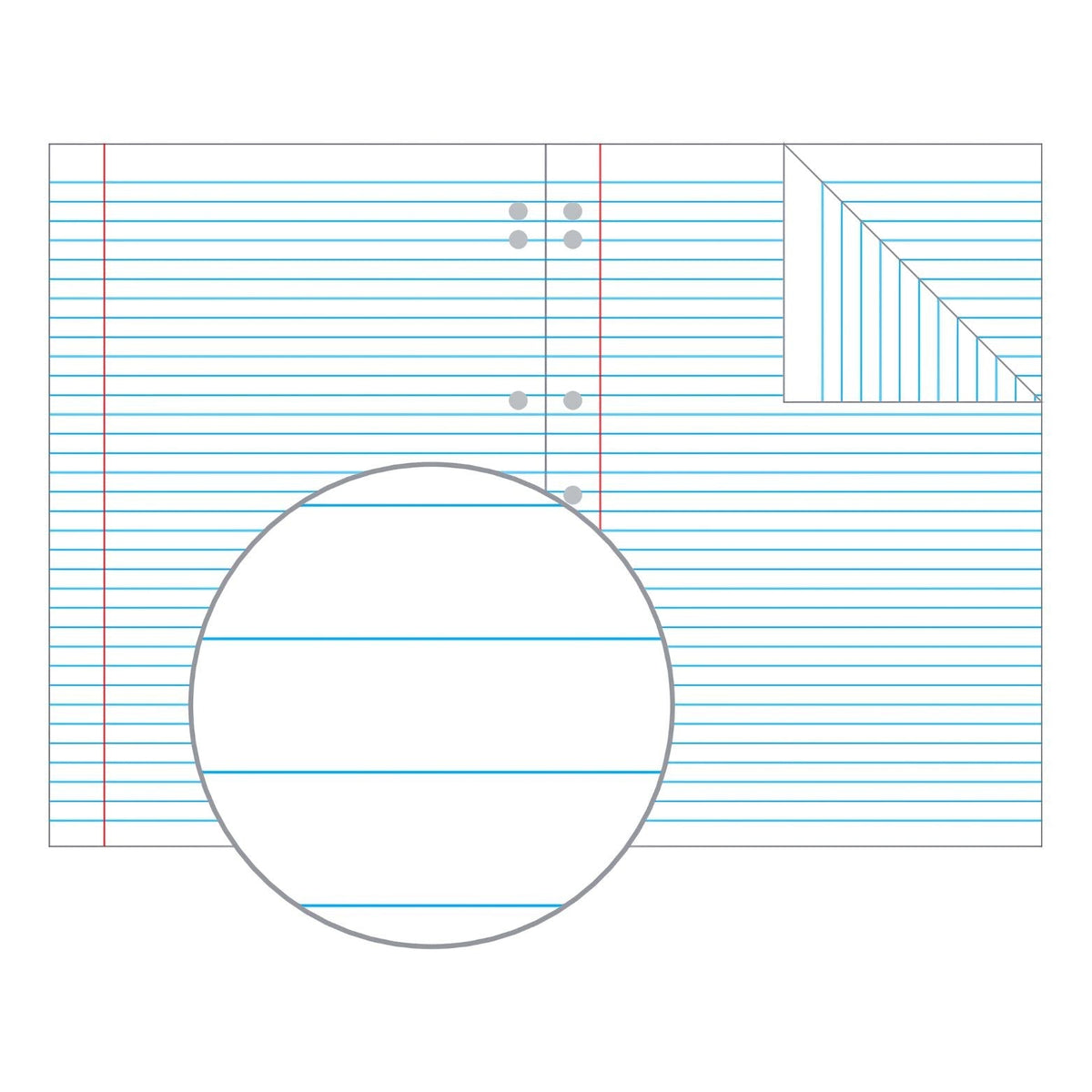 Olympic Binder Book A4 96 Pages 8mm Feint Stapled Pack of 10