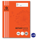 Olympic Botany Book 64 Pages 8mm Feint Stapled Pack of 20