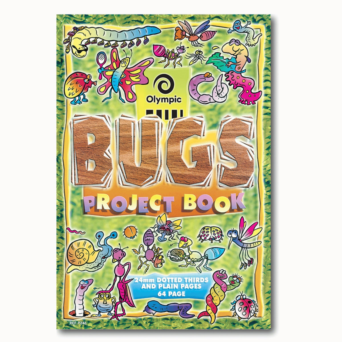 Olympic Bugs Project Book 64 Pages 24mm Dotted Thirds Stapled Pack of 20