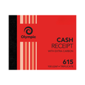 Olympic Cash Receipt Book 615 Carbon Triplicate 100 Leaf 100 x 125mm