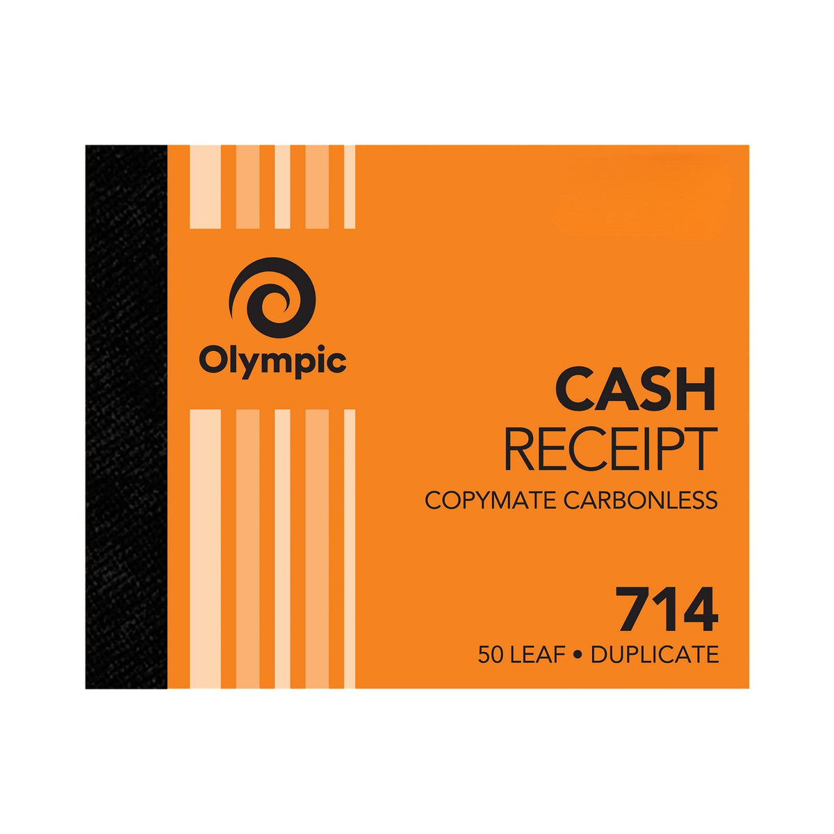 Olympic Cash Receipt Book 714 Carbonless Duplicate 50 Leaf 125 x 100mm