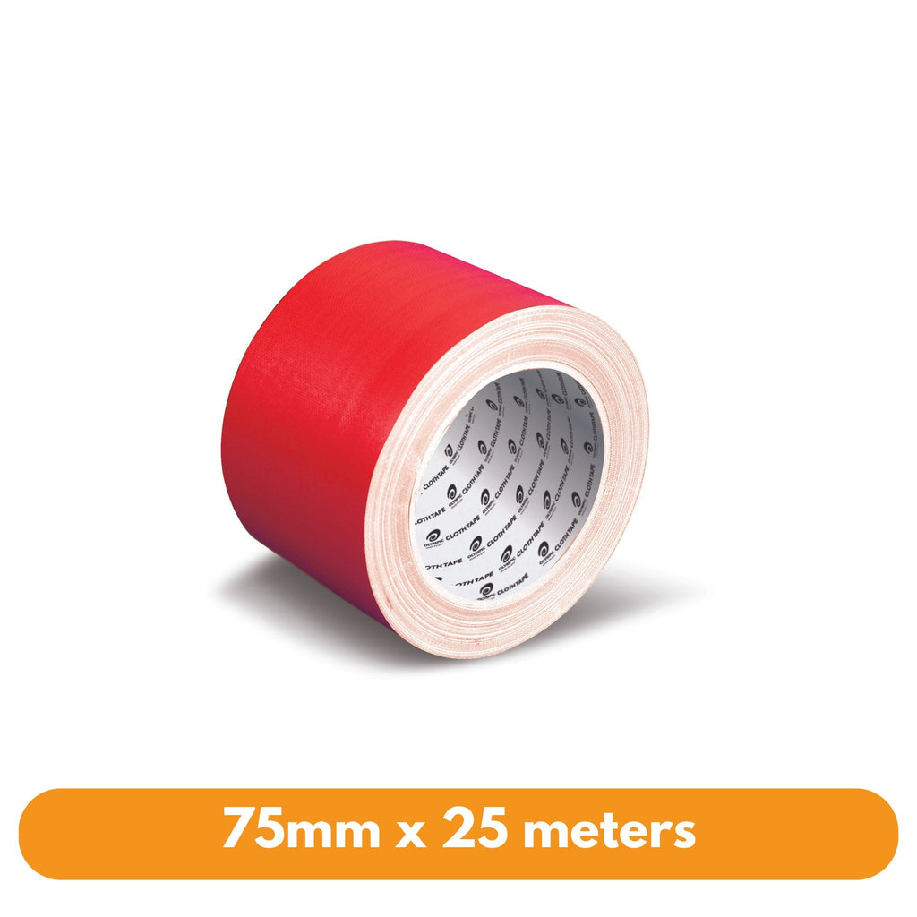 Olympic Wotan Cloth Tape 75mm x 25m Binding Red