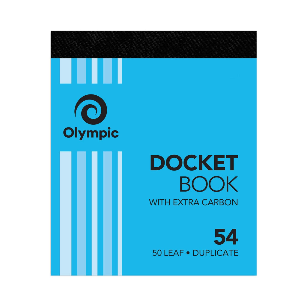 Olympic Docket Book 54 Carbon Duplicate 50 Leaf 100 x 125mm