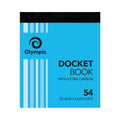 Olympic Docket Book 54 Carbon Duplicate 50 Leaf 100 x 125mm