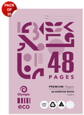 Olympic Eco Exercise Book A4 48 Pages Year 2 QLD Ruling Stapled Pack of 20