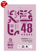 Olympic Eco Exercise Book A4 48 Pages Year 3/4 QLD Ruling Stapled Pack of 20