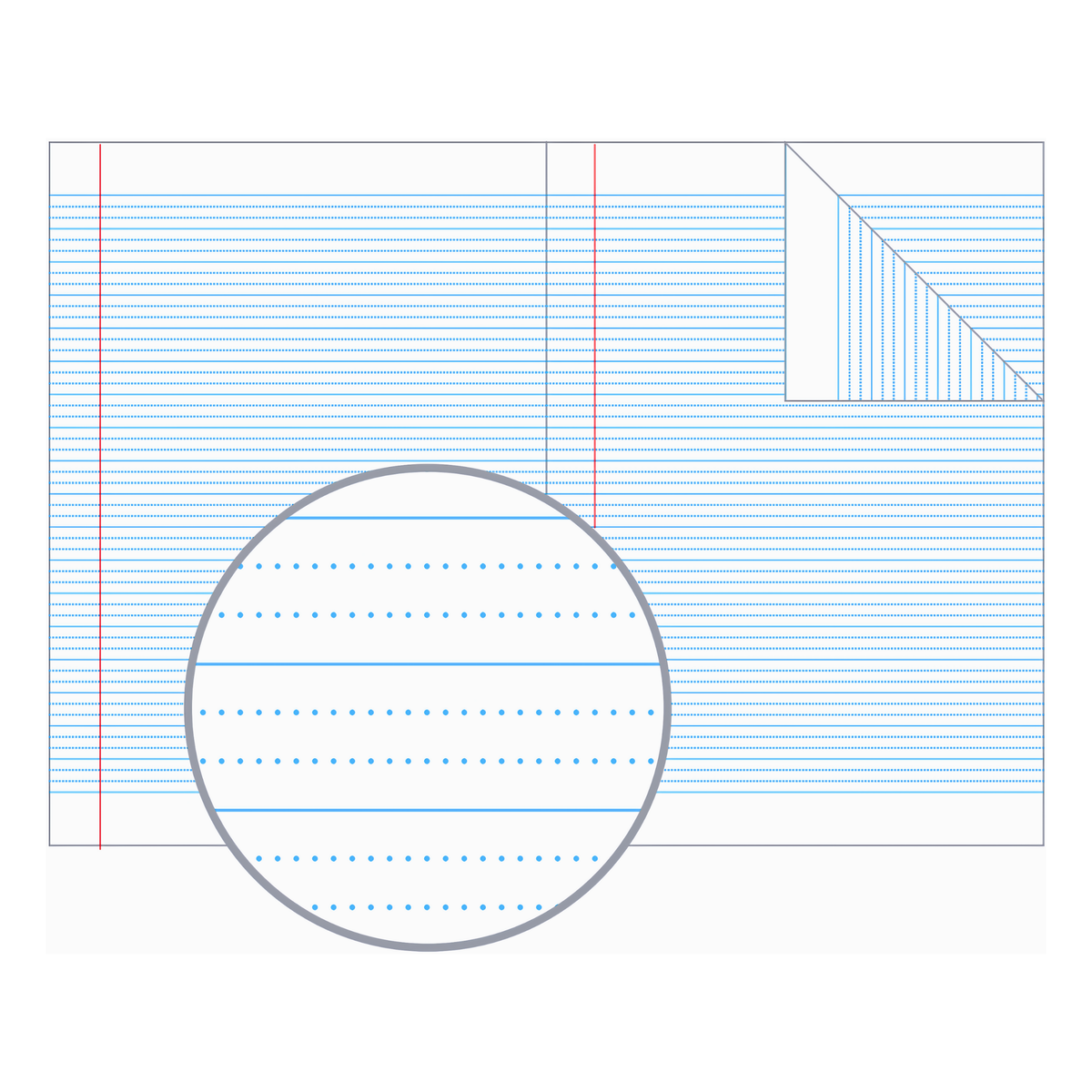 Olympic Eco Exercise Book A4 96 Pages 14mm Dotted Thirds Stapled Pack of 10