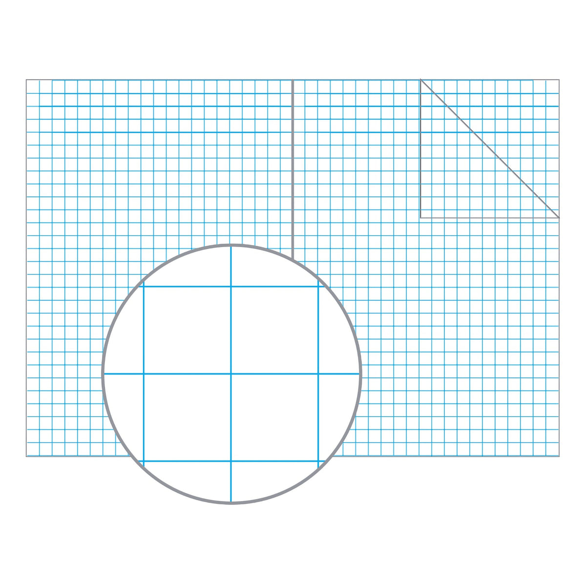 Olympic Eco Grid Exercise Book A4 48 Pages 10mm Stapled Pack of 20