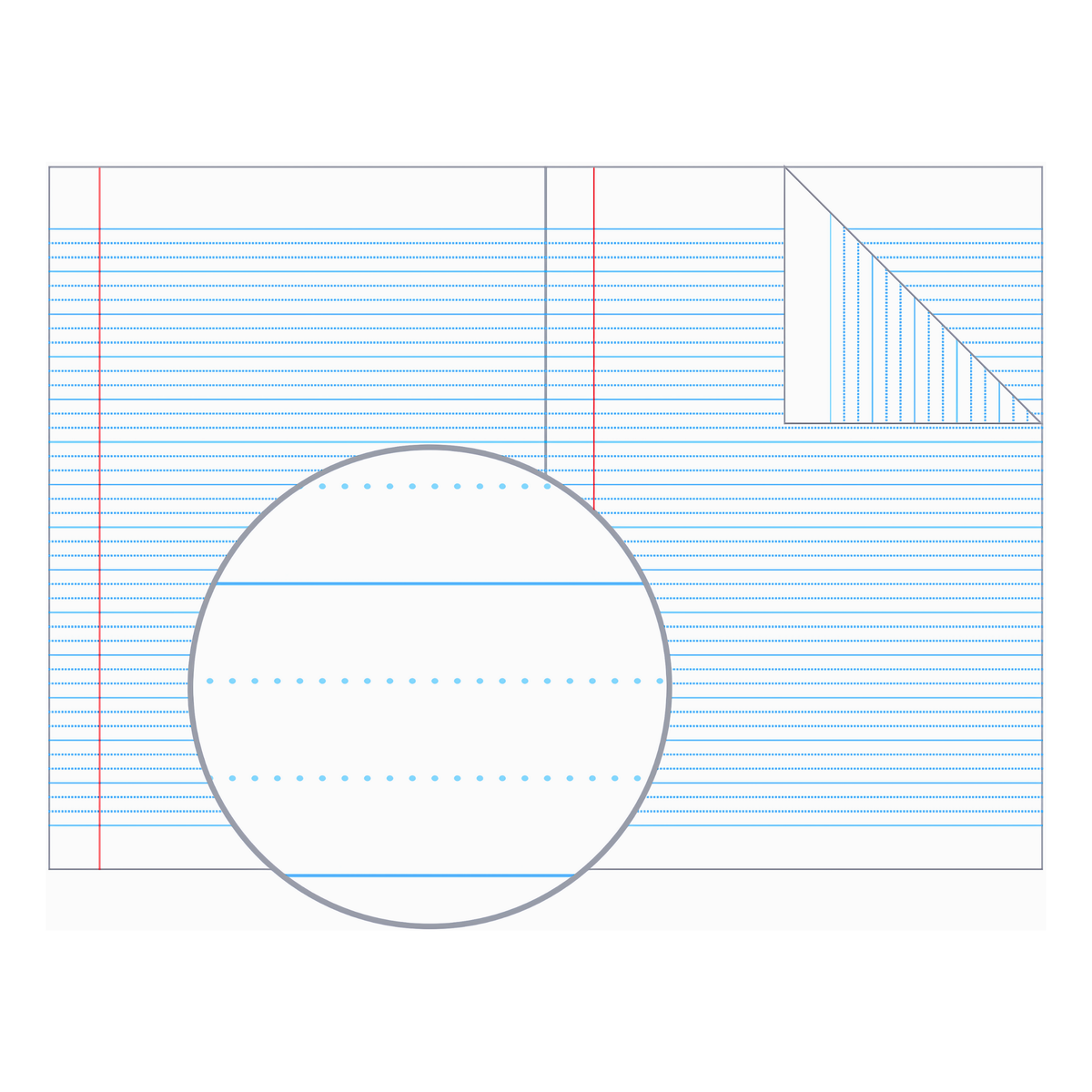 Olympic Exercise Book A4 64 Pages 18mm Dotted Thirds Ruled Pack of 20