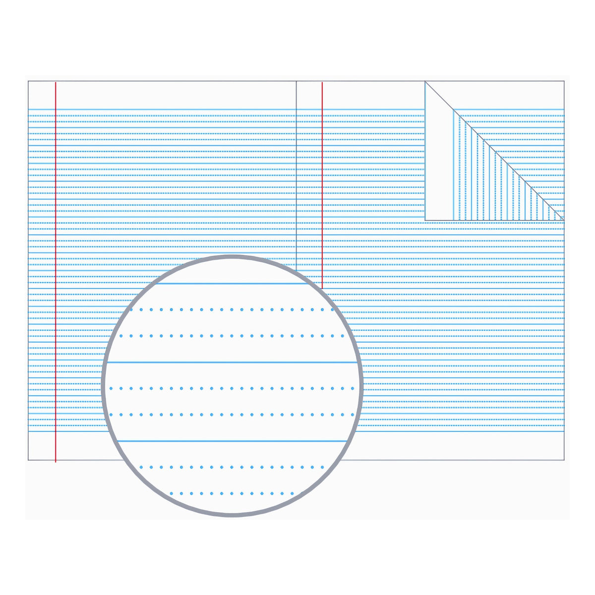 Olympic Exercise Book A4 64 Pages 9mm Dotted Thirds Ruled Pack of 20