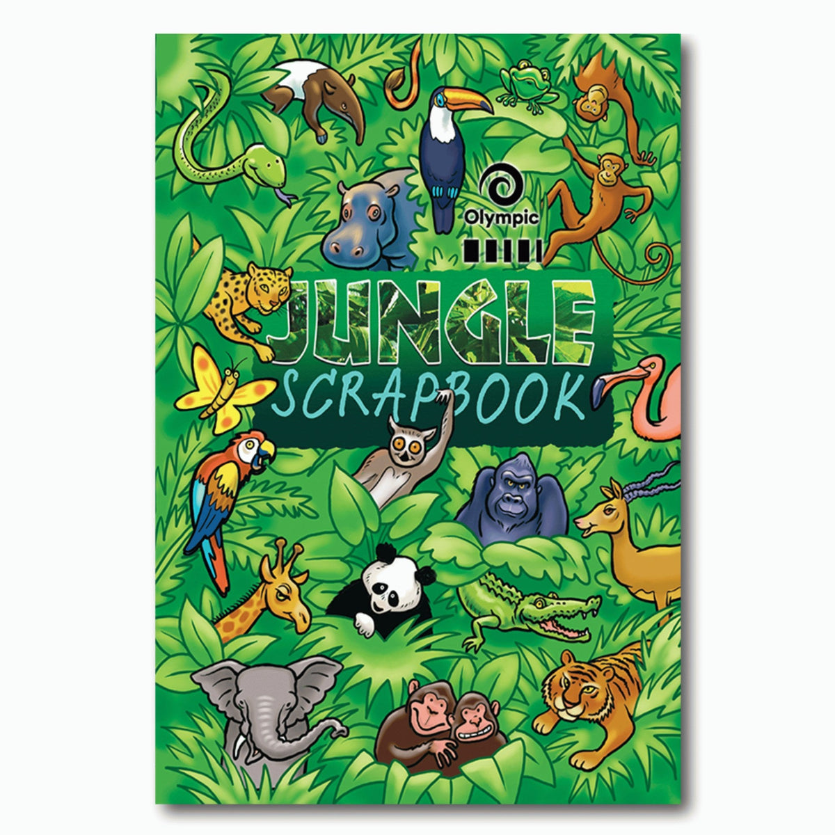 Olympic Jungle Scrap Book 64 Pages Blank Stapled Pack of 10