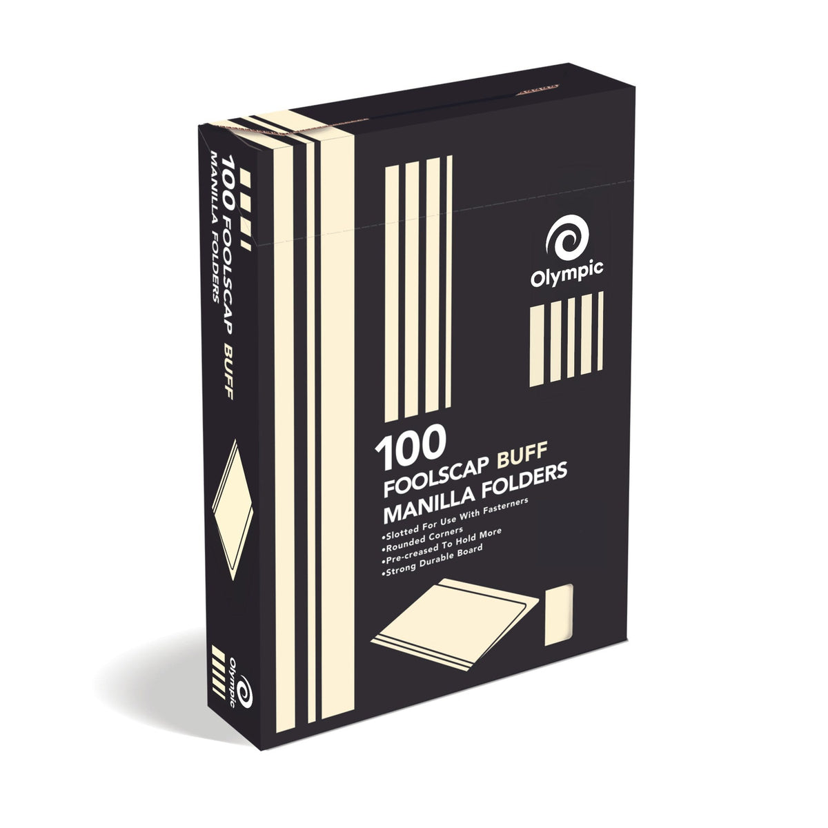 Olympic Manilla Folder Foolscap Buff Box of 100