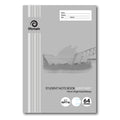 Olympic NSW Student Notebook Single Ruled 10mm Light Grey 250 x 175mm Box of 20