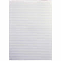 Olympic Office Pad A4 Bond 8mm Ruled 2 Sides 100 Leaf White Pack of 10