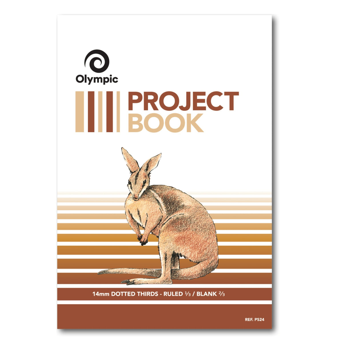 Olympic Project Book 24 Pages 14mm Dotted Thirds Stapled Pack of 10
