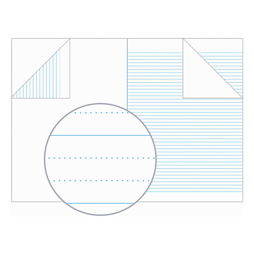 Olympic Project Book A4 48 Pages 18mm Dotted Thirds Stapled Pack of 20