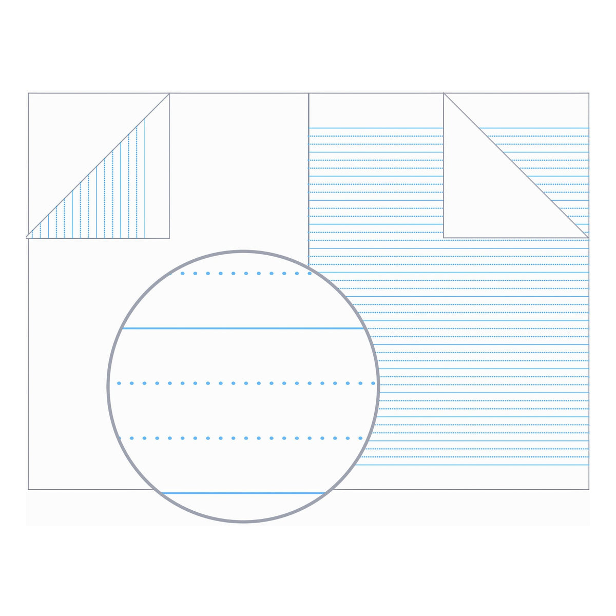 Olympic Project Book A4 48 Pages 18mm Dotted Thirds Stapled Pack of 20
