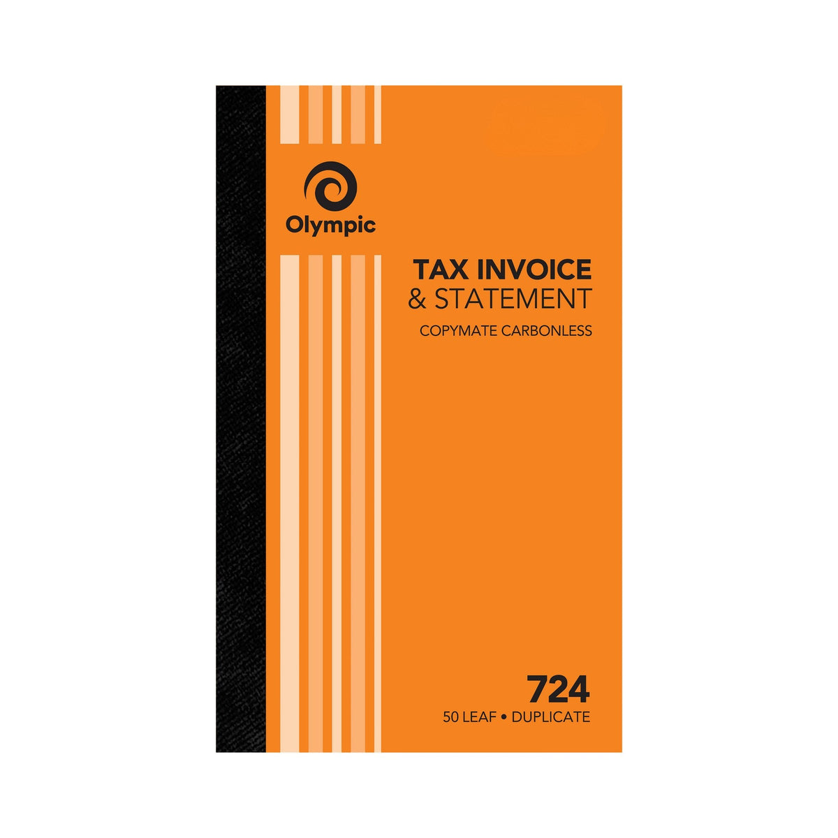 Olympic Invoice and Statement Book 724 Carbonless Duplicate 50 Leaf 200 x 125mm