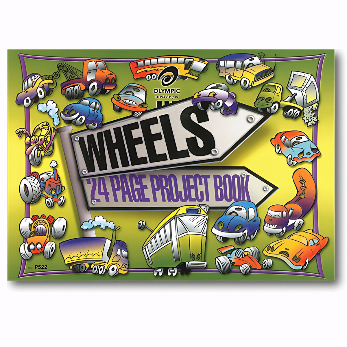 Olympic Wheels Project Book 24 Pages 8mm Feint Stapled Pack of 10