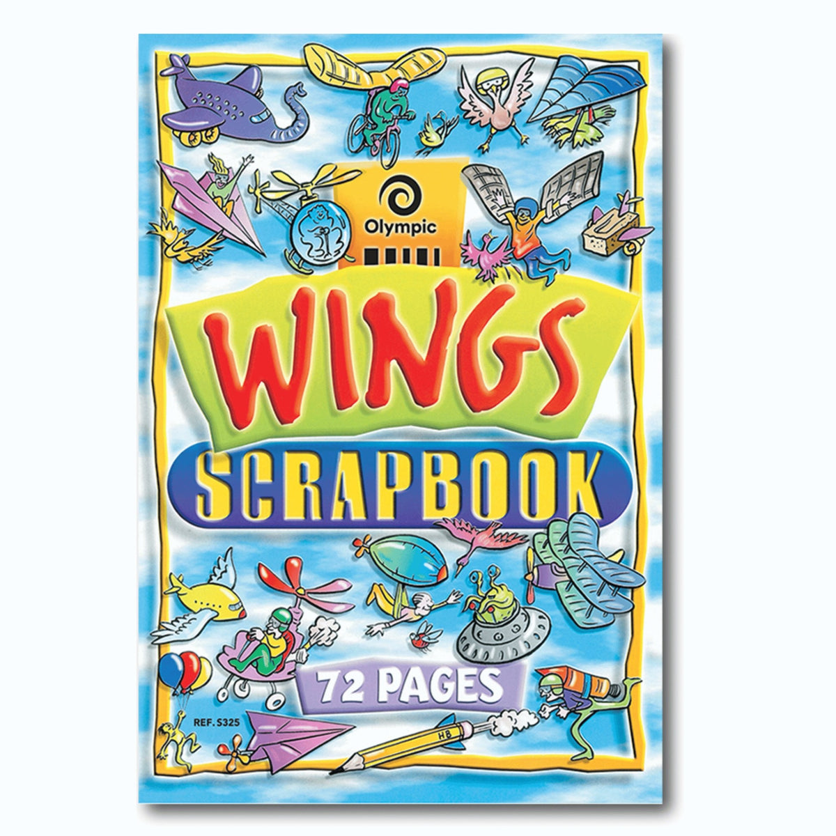Olympic Wings Scrap Book 72 Pages Blank Stapled Pack of 10