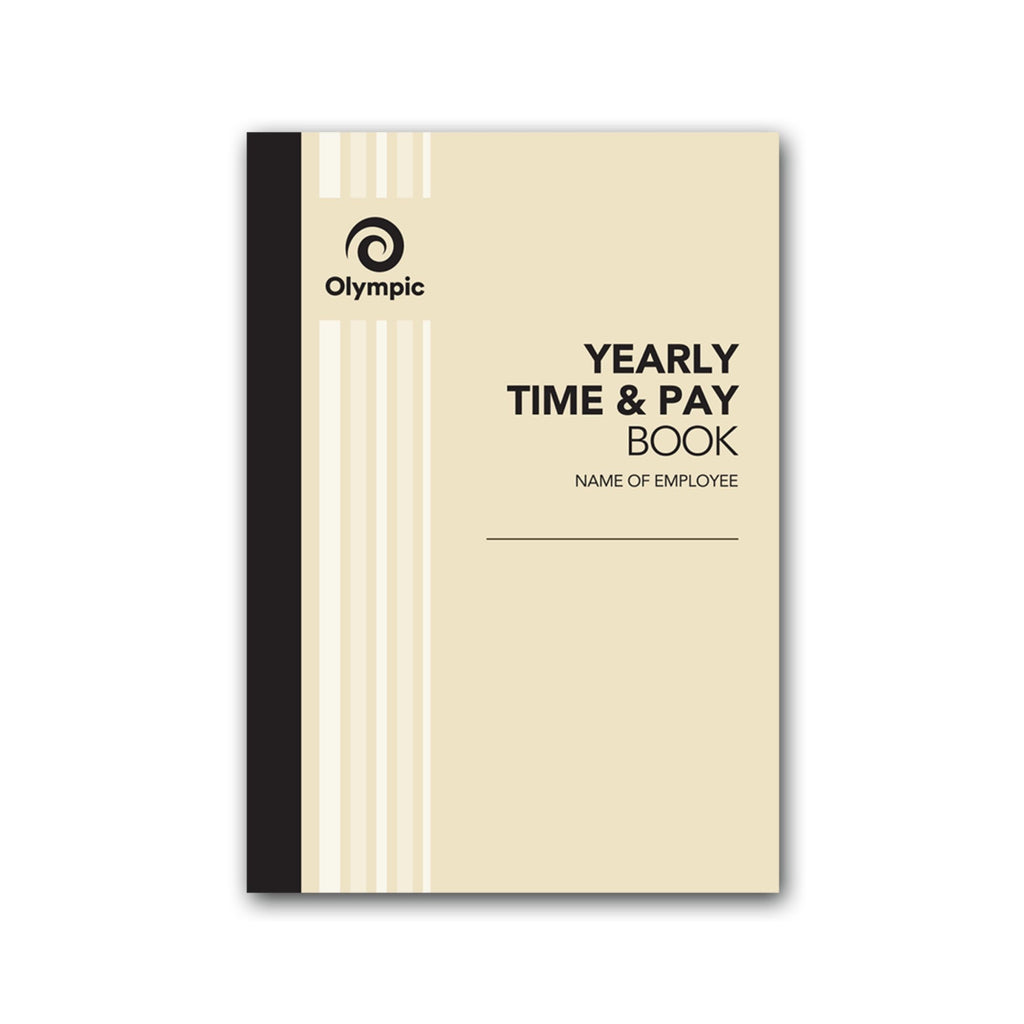 Olympic Yearly Time and Pay Book A5 32 Pages