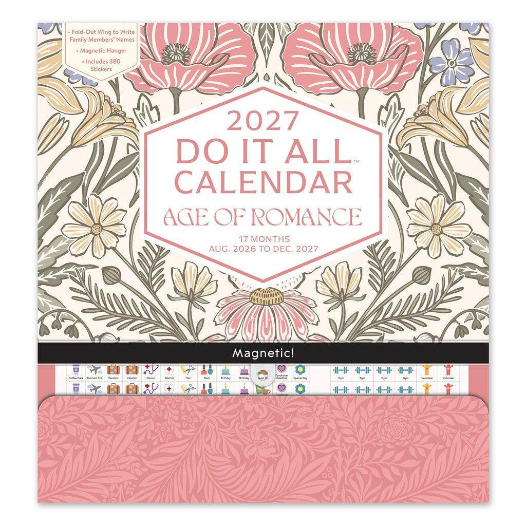 Orange Circle 2027 Do-It-All Wall Calendar 305 x 325mm Age Of Romance