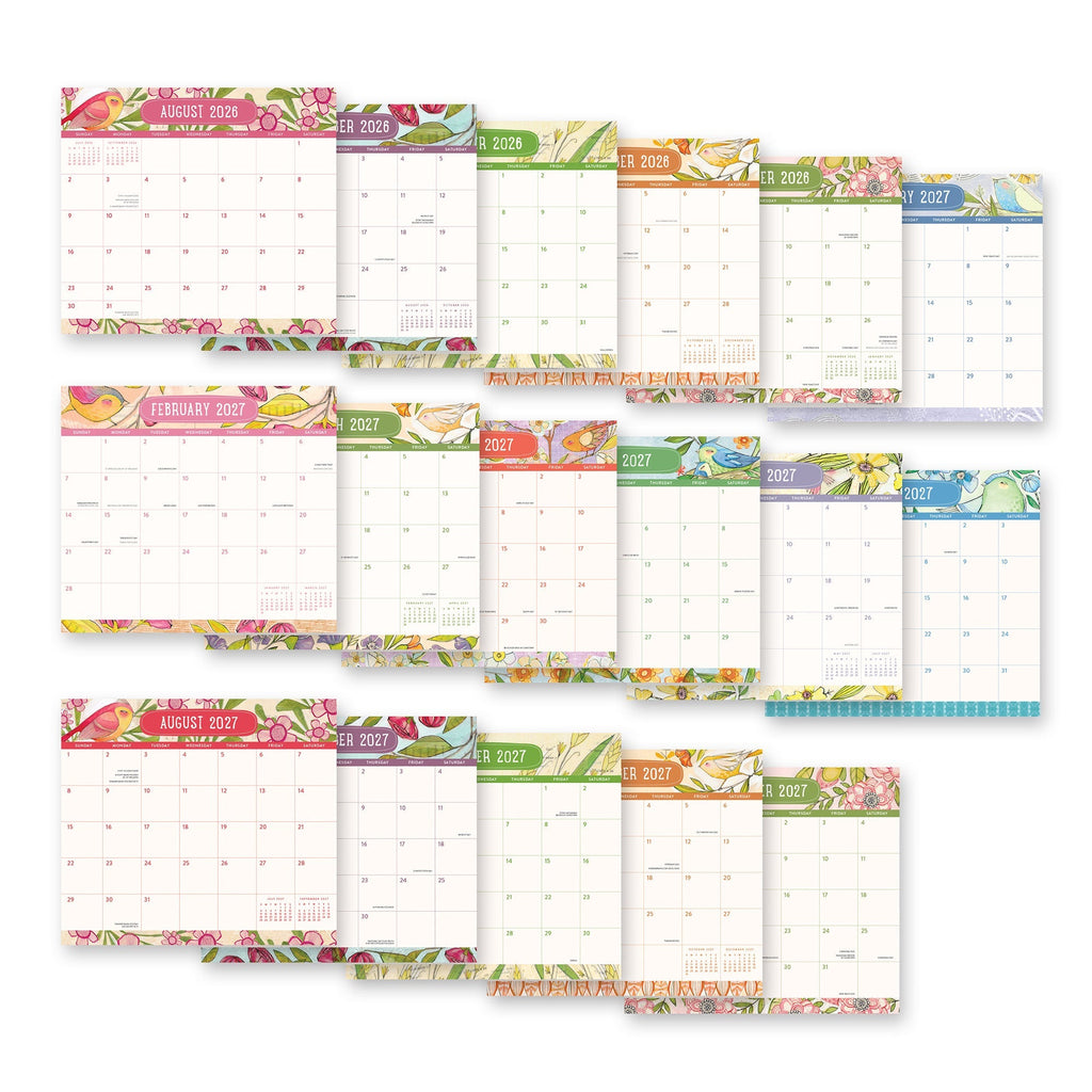 Orange Circle 2027 Magnetic Monthly Pad 244 x 216mm Where Love Grows