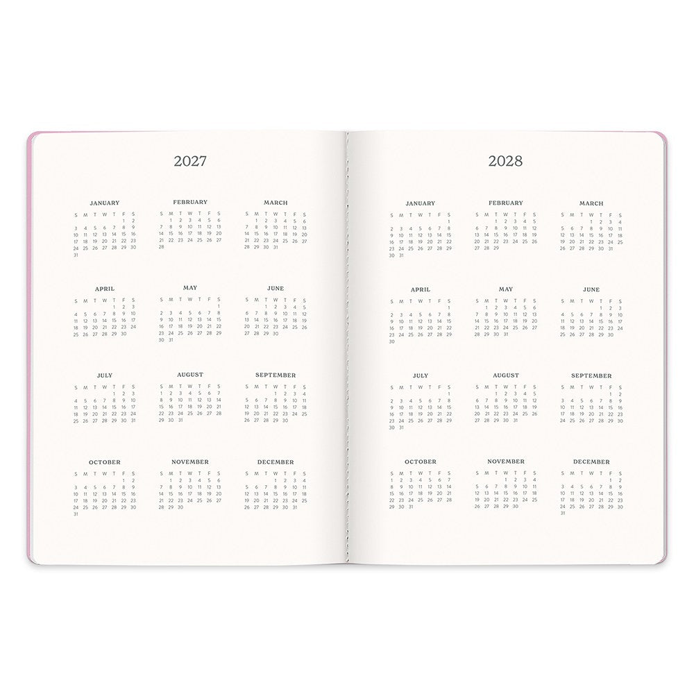 Orange Circle 2027 Casey Diary 178 x 240mm Week To View Cabana Stripes