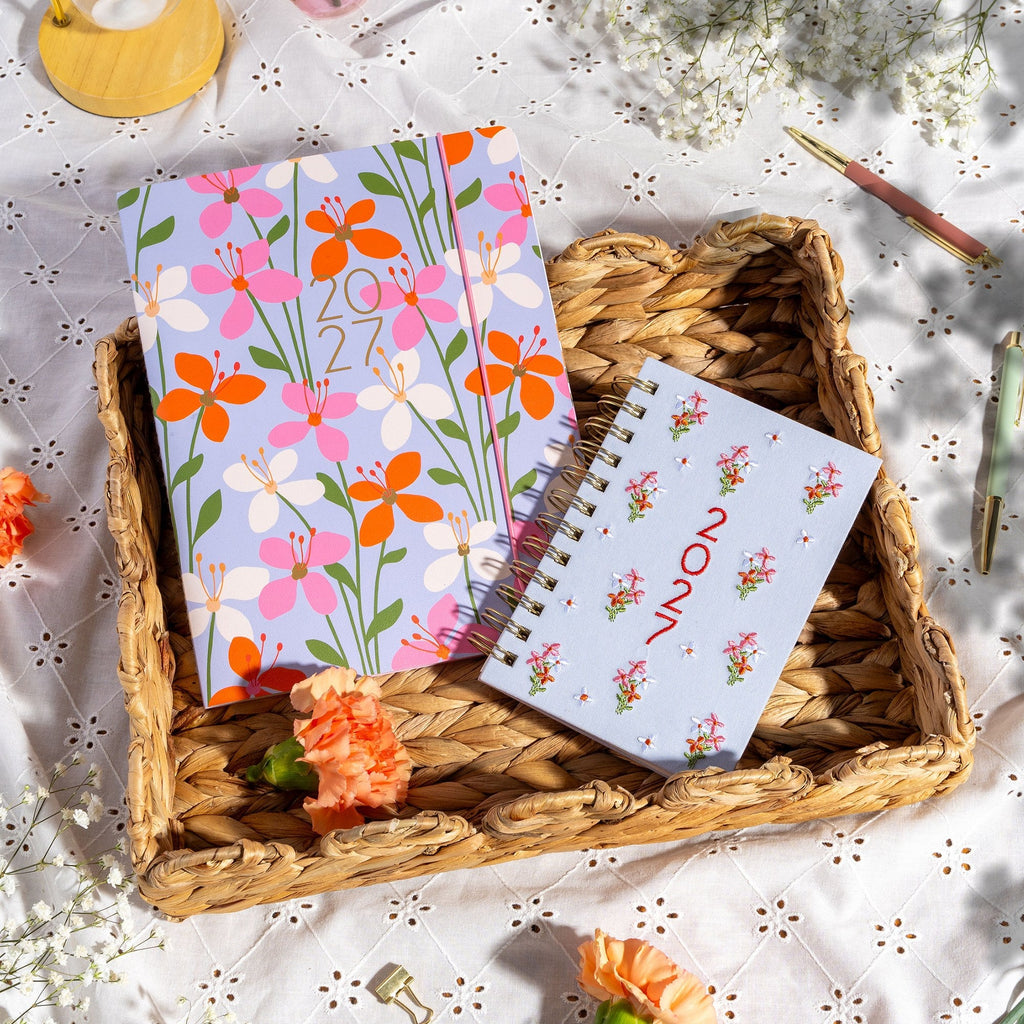 Orange Circle 2027 Just Right Diary 191 x 248mm Month To View Secret Garden