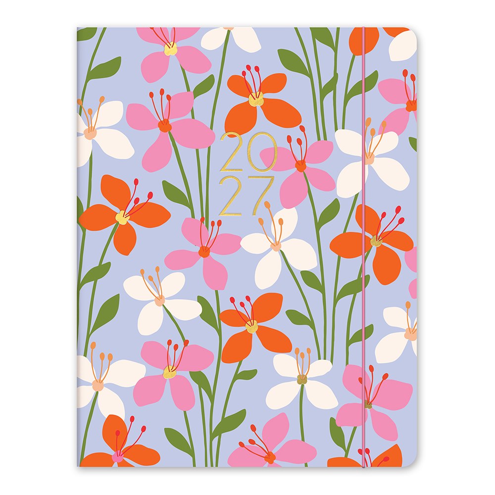 Orange Circle 2027 Just Right Diary 191 x 248mm Month To View Secret Garden
