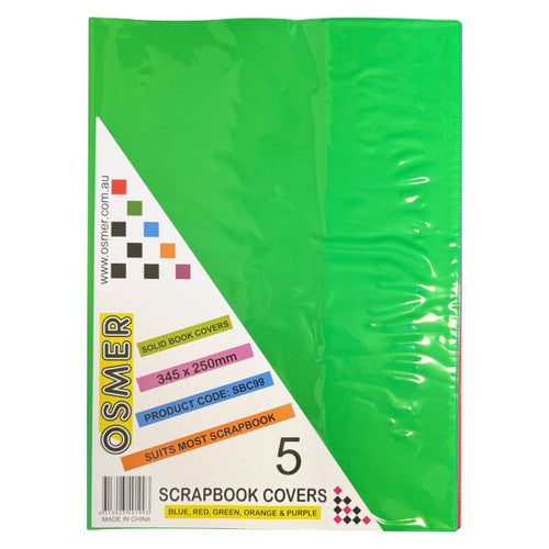 Osmer Scrapbook Cover 345 x 250mm Solid Assorted