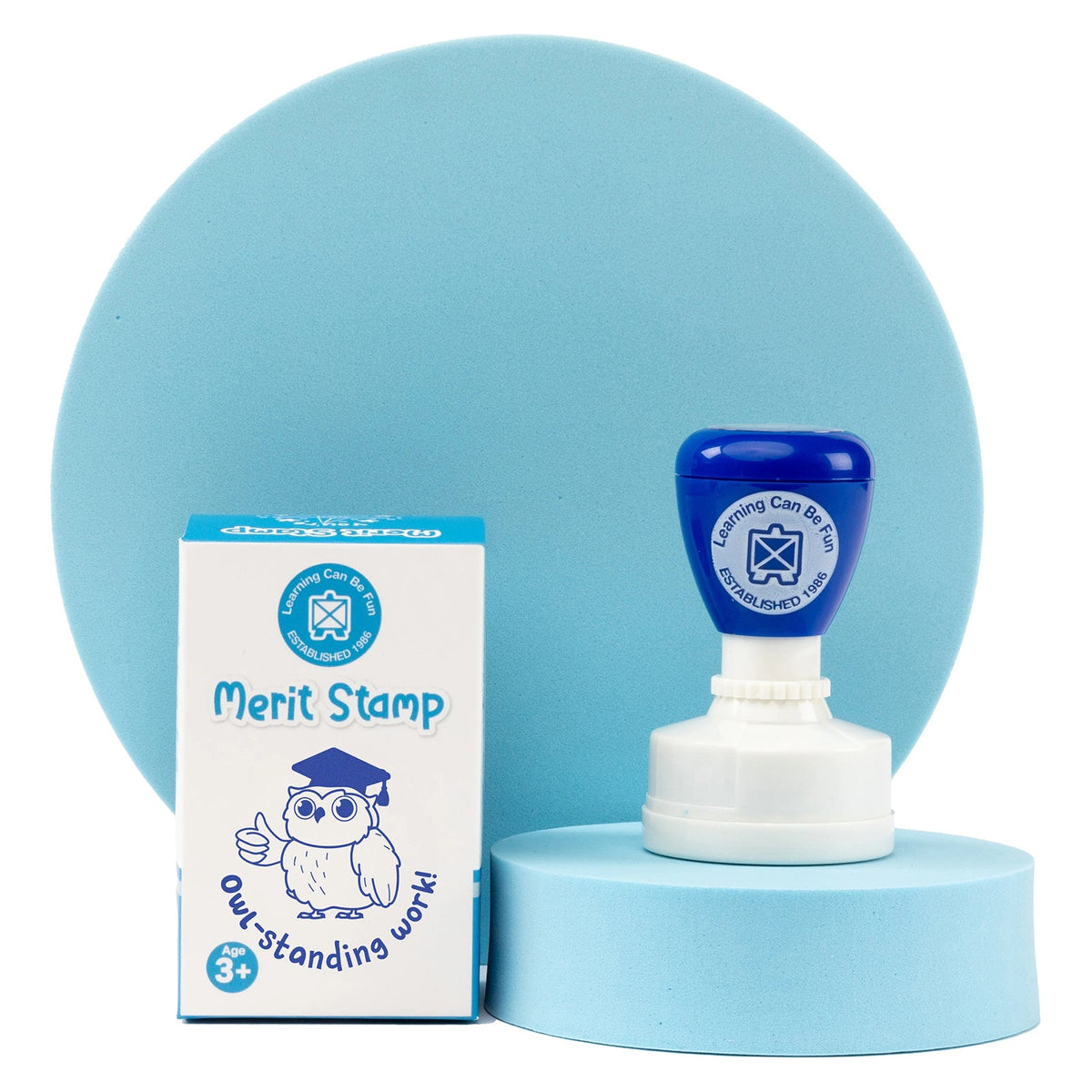 Owl-standing Work Merit Stamp