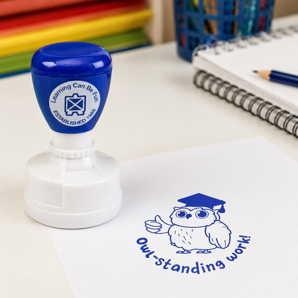 Owl-standing Work Merit Stamp