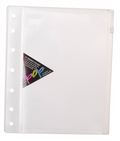 Colby POP P-140A5 Binder Wallet A5 Side Zip Clear Pack of 10