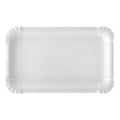 Zart Paper Plates Rectangle White Pack of 50 17.5 x 24.5cm 300gsm